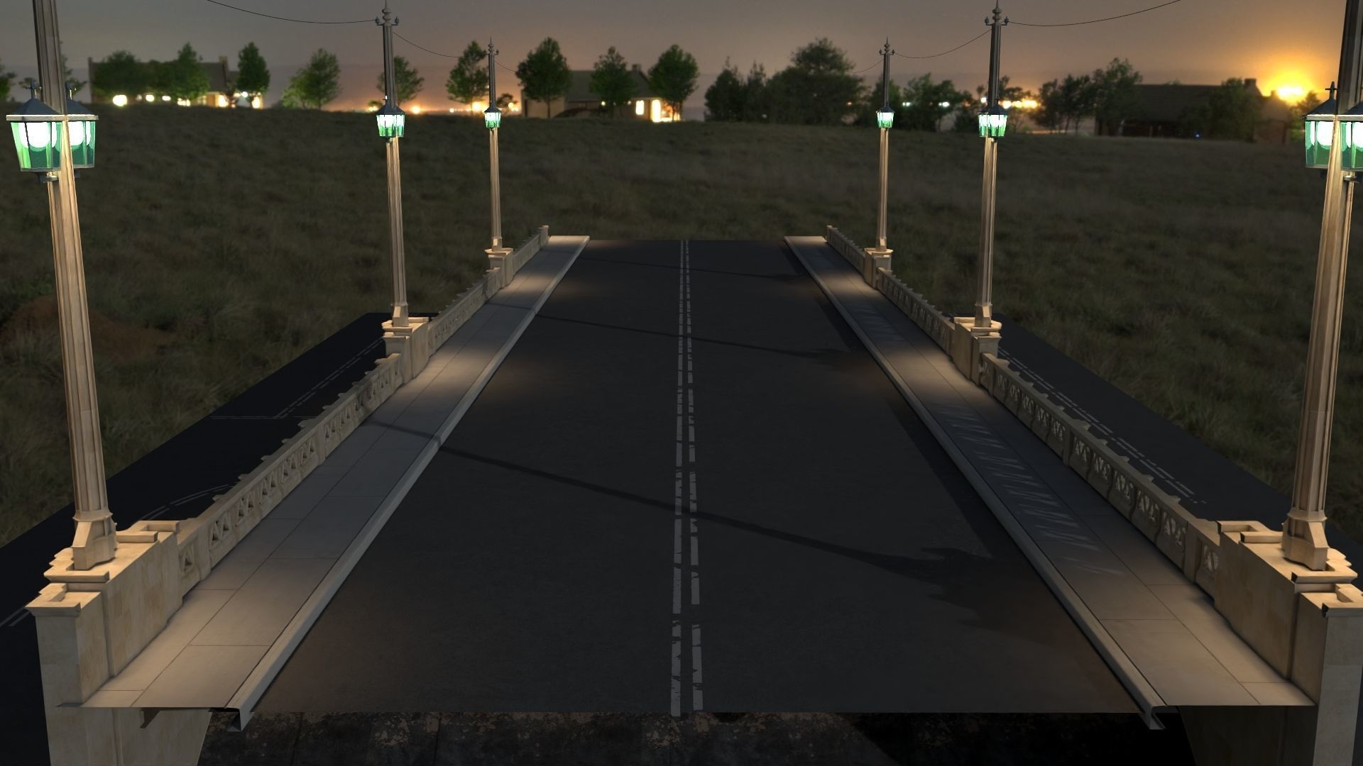 Fourth Street Bridge LA 3D model_3