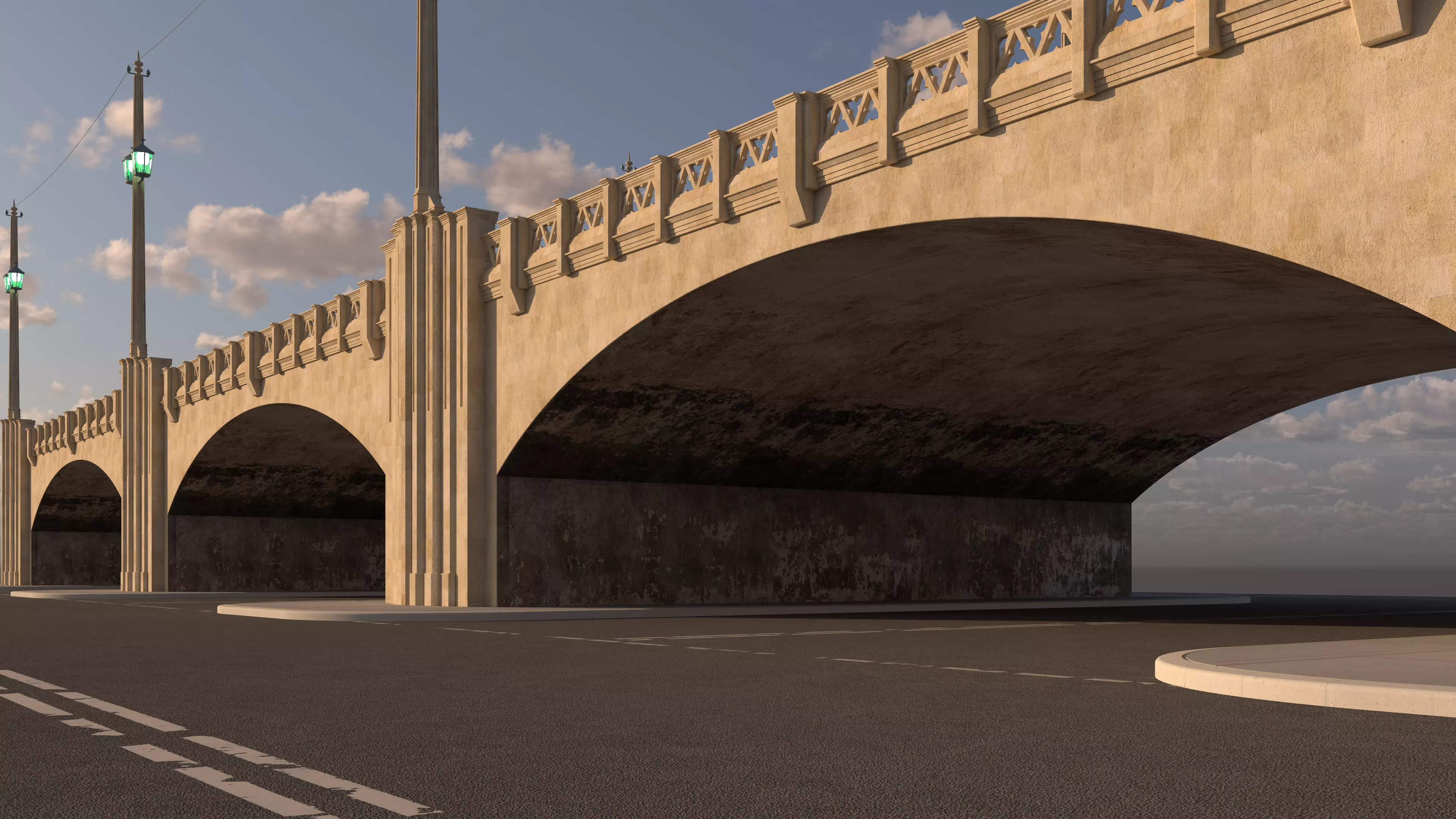 Fourth Street Bridge LA 3D model_0