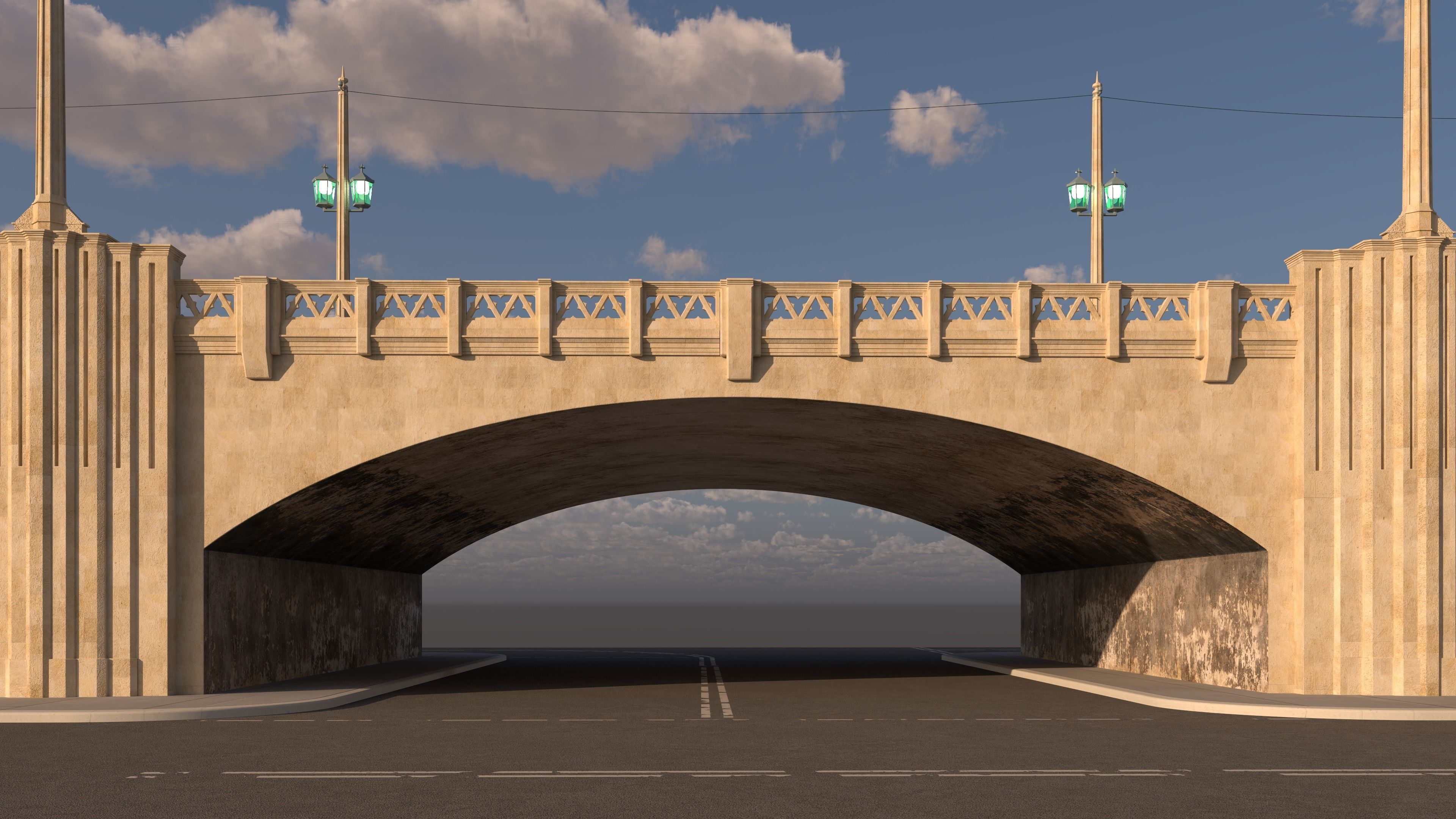 Fourth Street Bridge LA 3D model_4