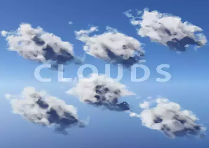 Realistic Clouds 3D model