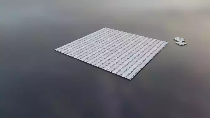 1D-LSD Blotters Low-poly 3D model