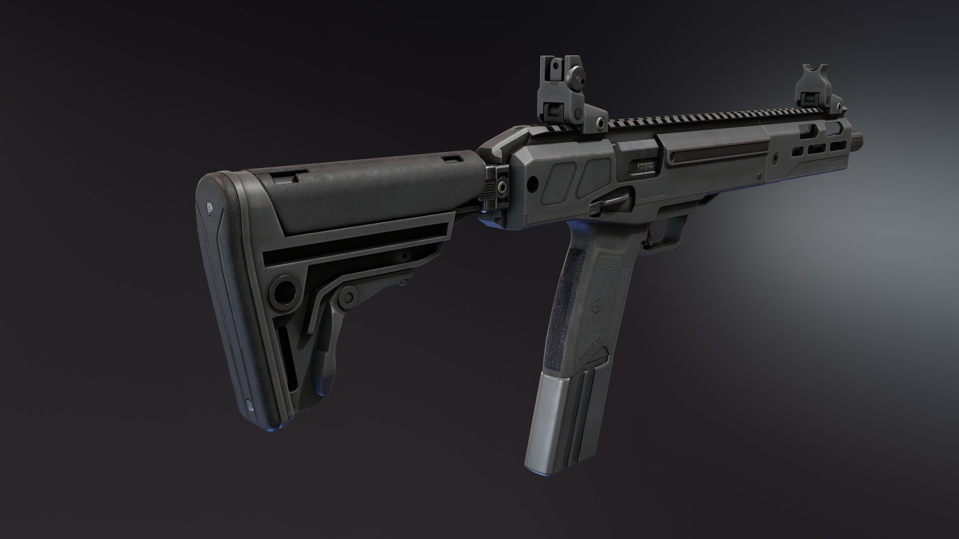 3D model Ruger LC Carbine VR / AR / low-poly | CGTrader