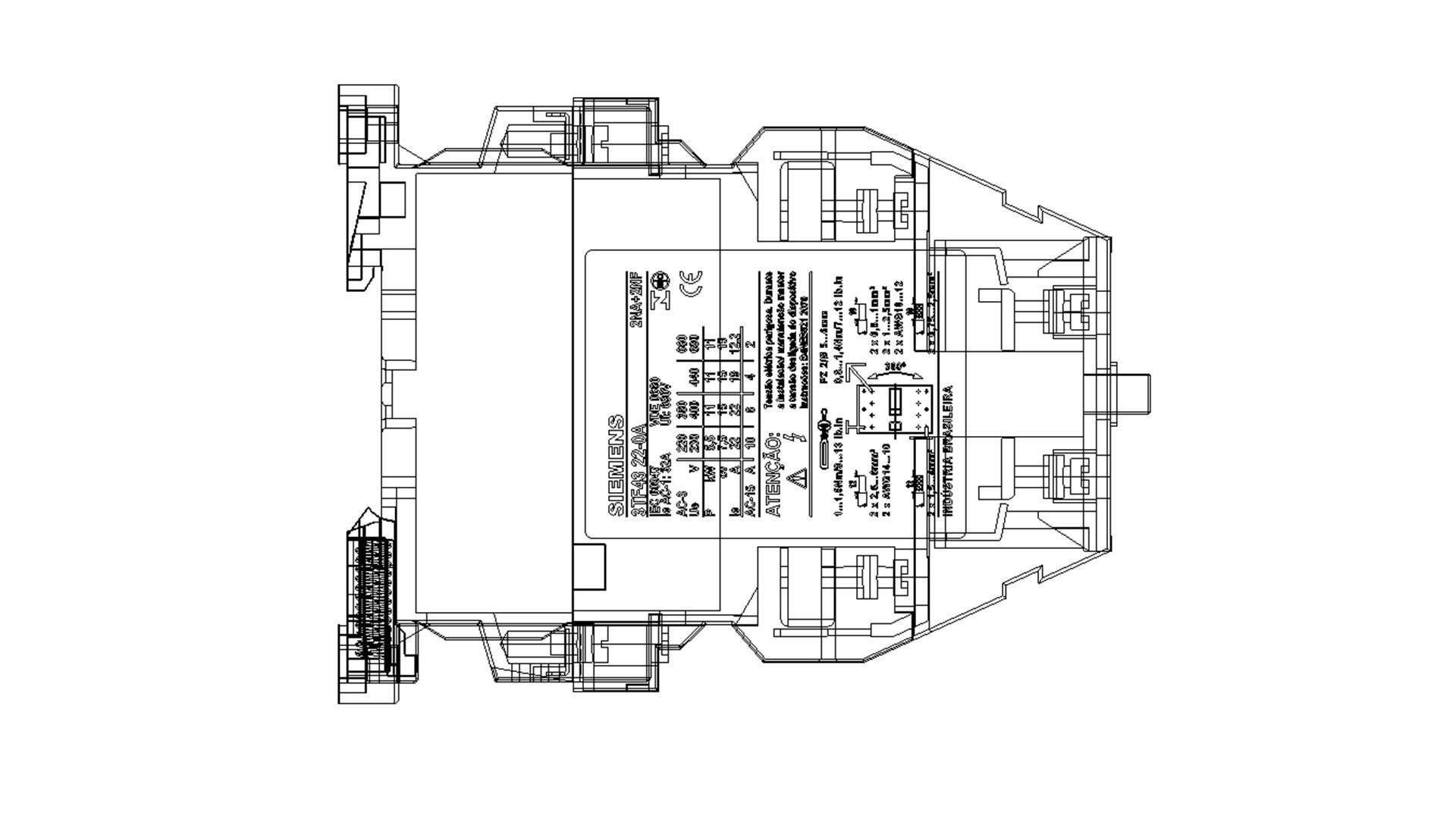 Contactor Low-poly 3D model_9