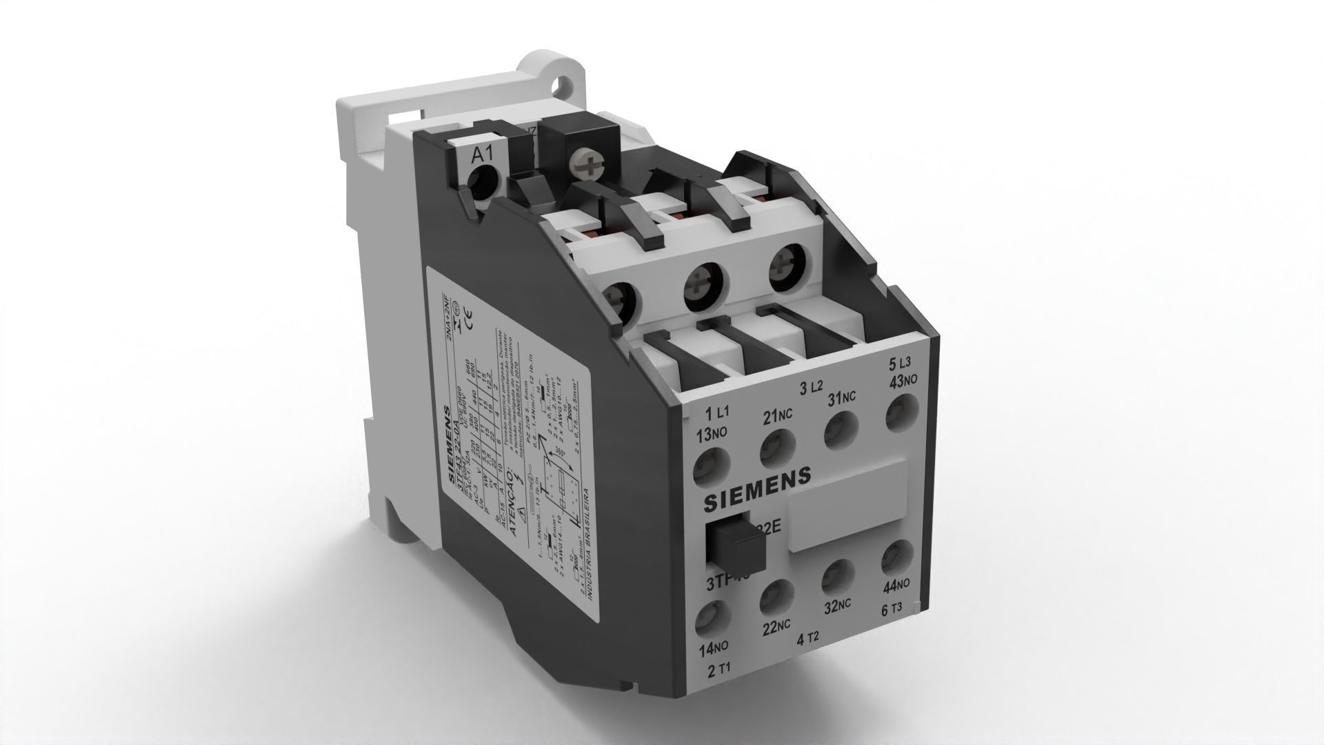 Contactor Low-poly 3D model_12