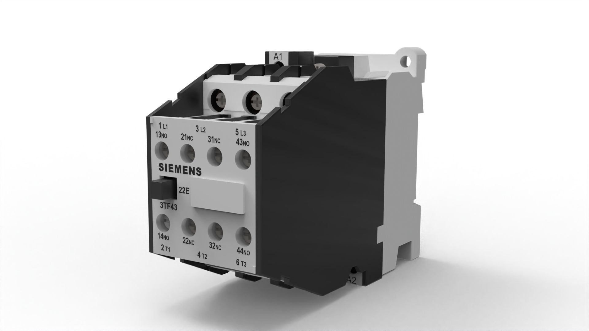 Contactor Low-poly 3D model_3