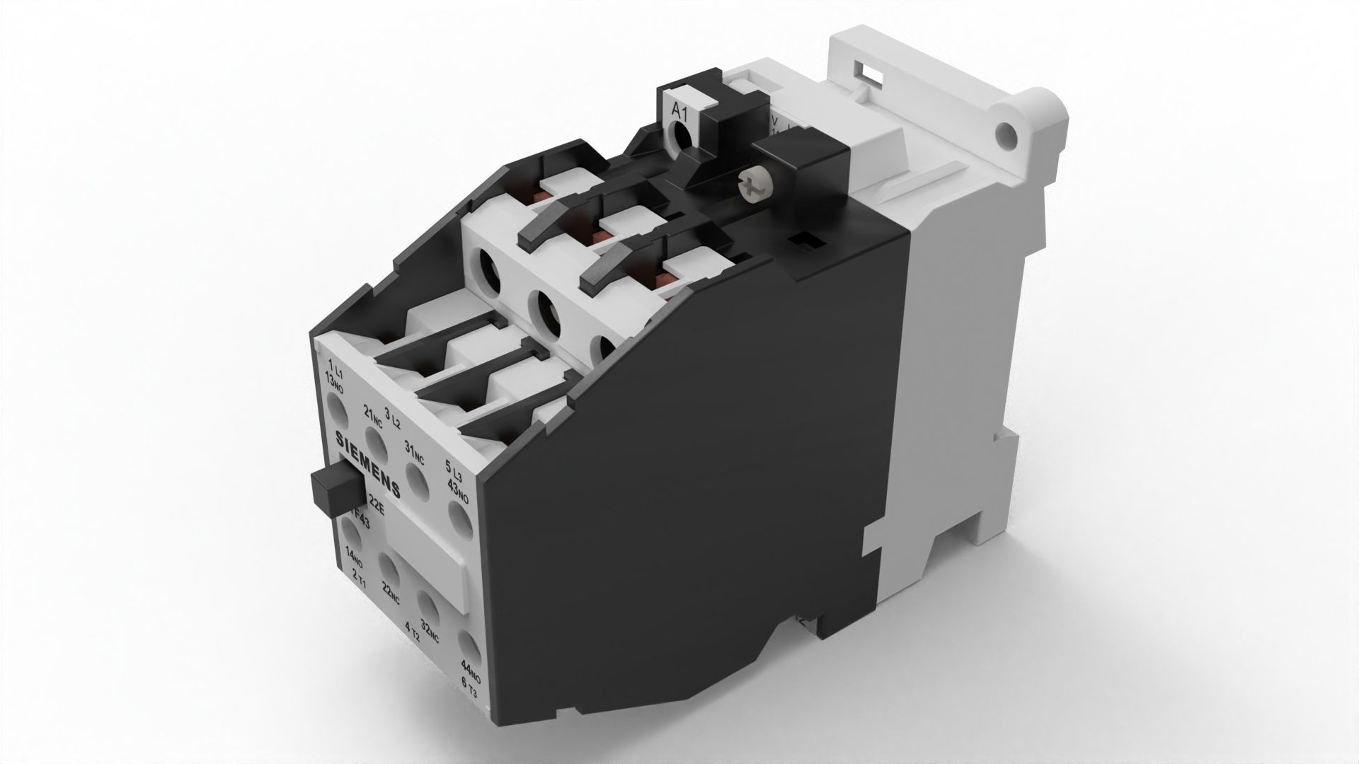 Contactor Low-poly 3D model_8