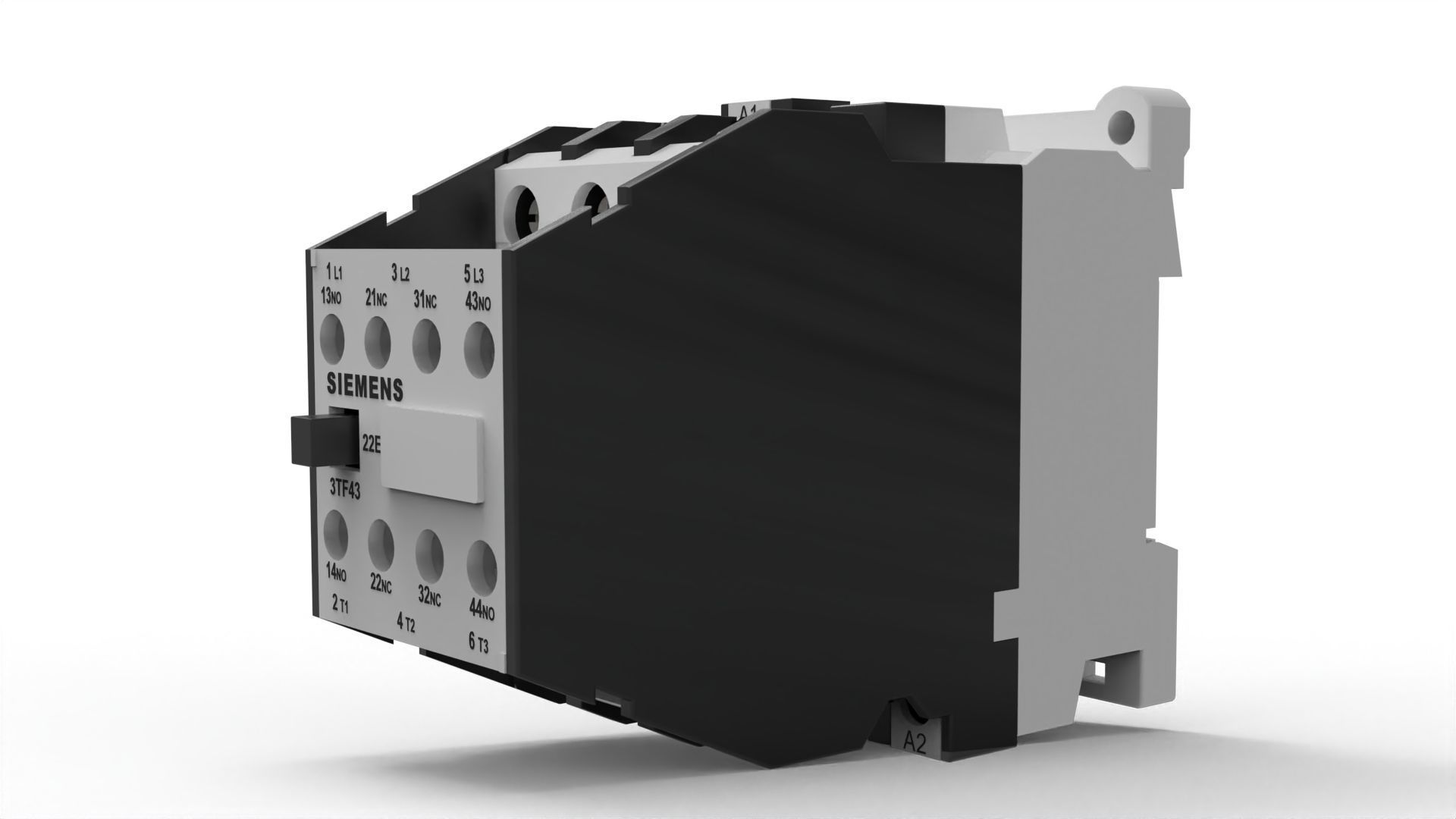 Contactor Low-poly 3D model_5