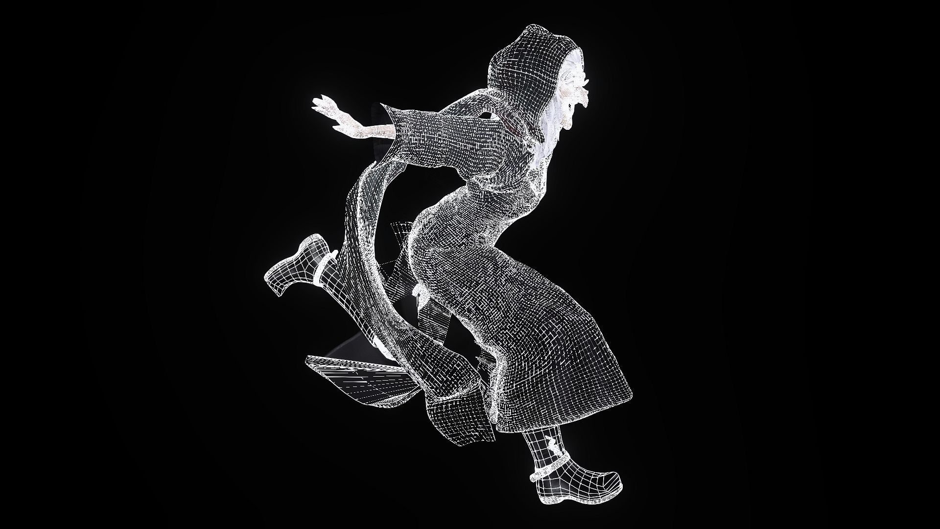 the witch High quality character full Rigged and Animated  3D model_10