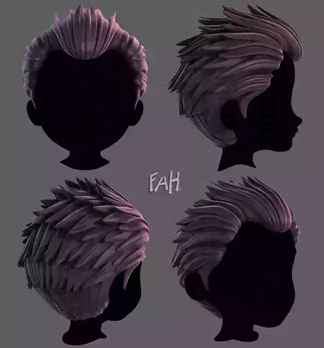 3D Hair style for boy V113