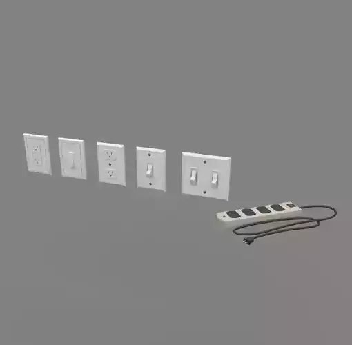 Tomadas 3D model