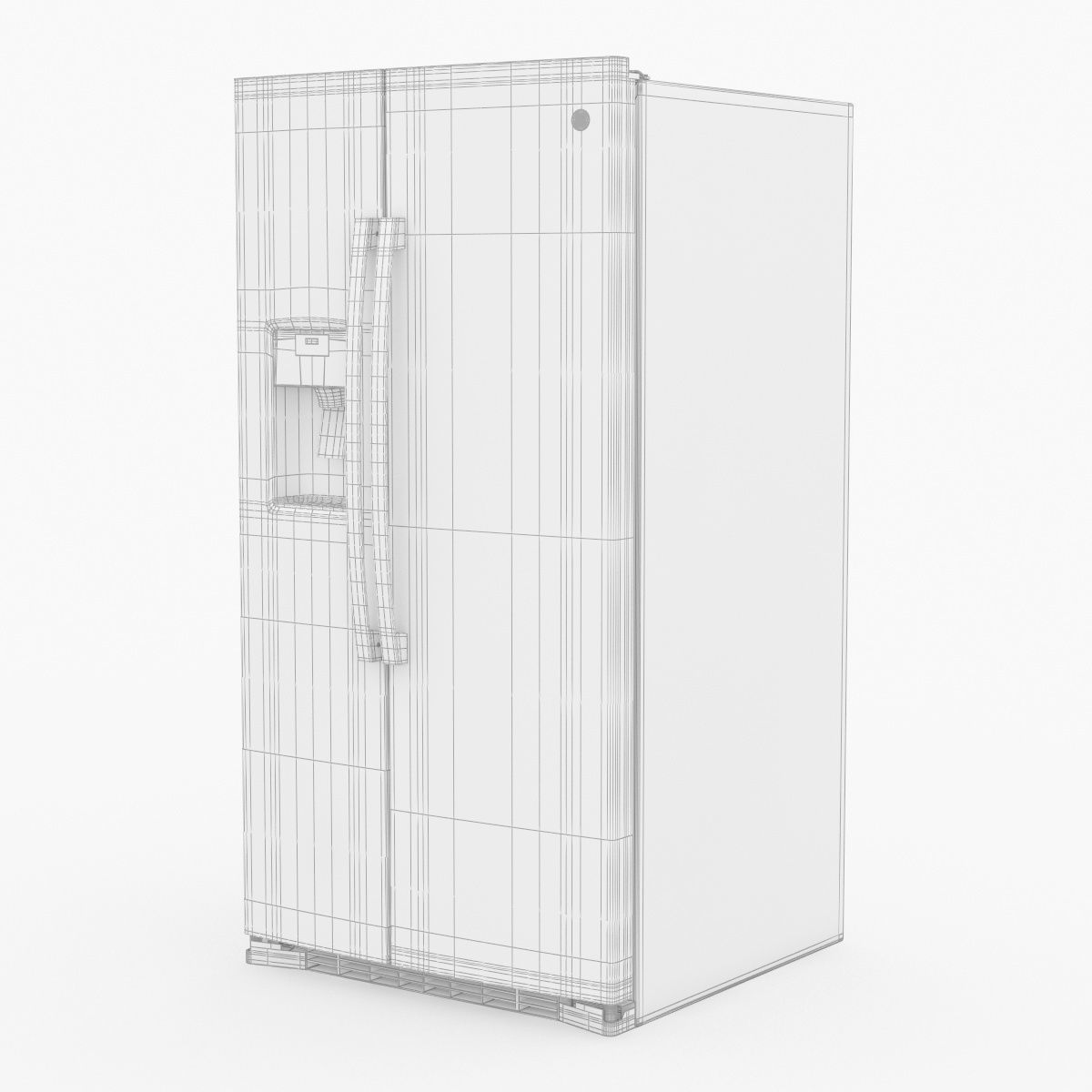 GE Side by Side Refrigerator GSS25IYNFS 3D model_33