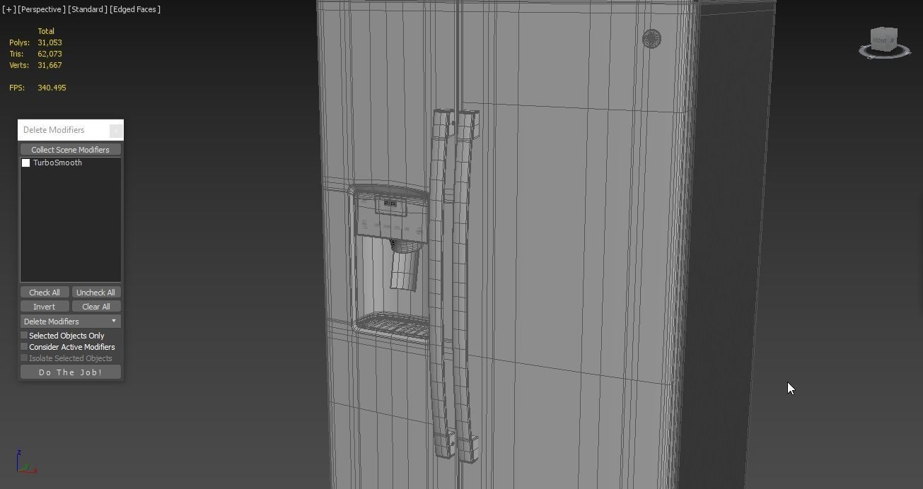 GE Side by Side Refrigerator GSS25IYNFS 3D model_8