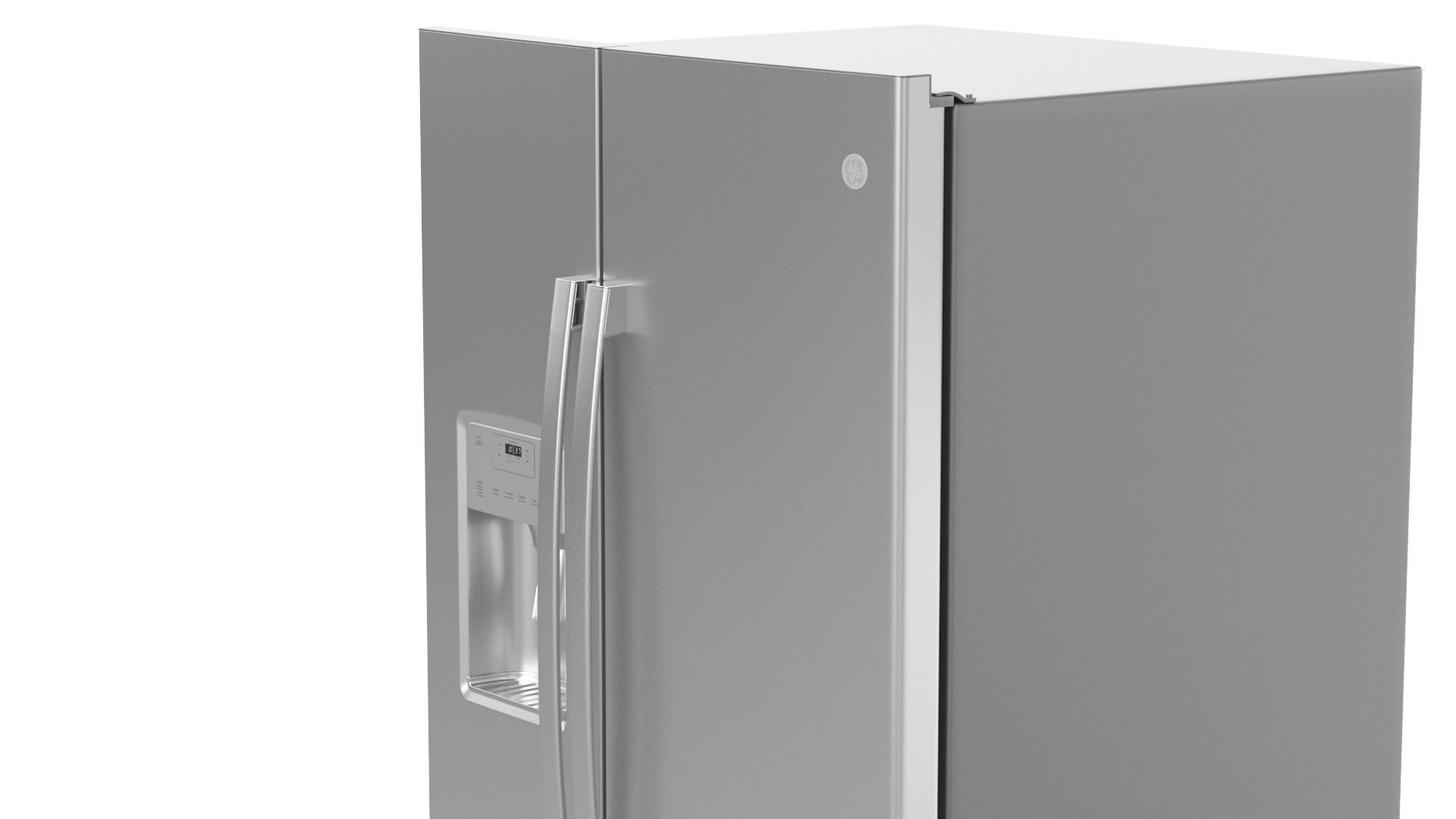 GE Side by Side Refrigerator GSS25IYNFS 3D model_2