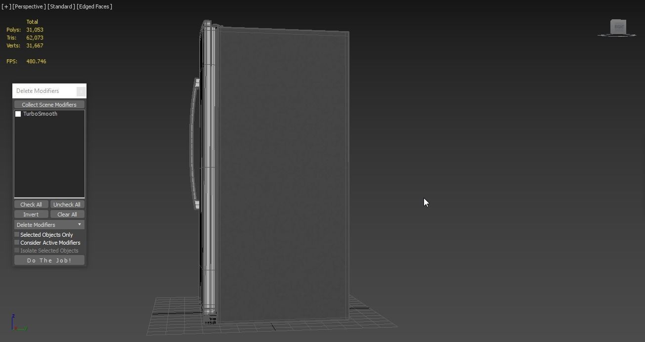 GE Side by Side Refrigerator GSS25IYNFS 3D model_5