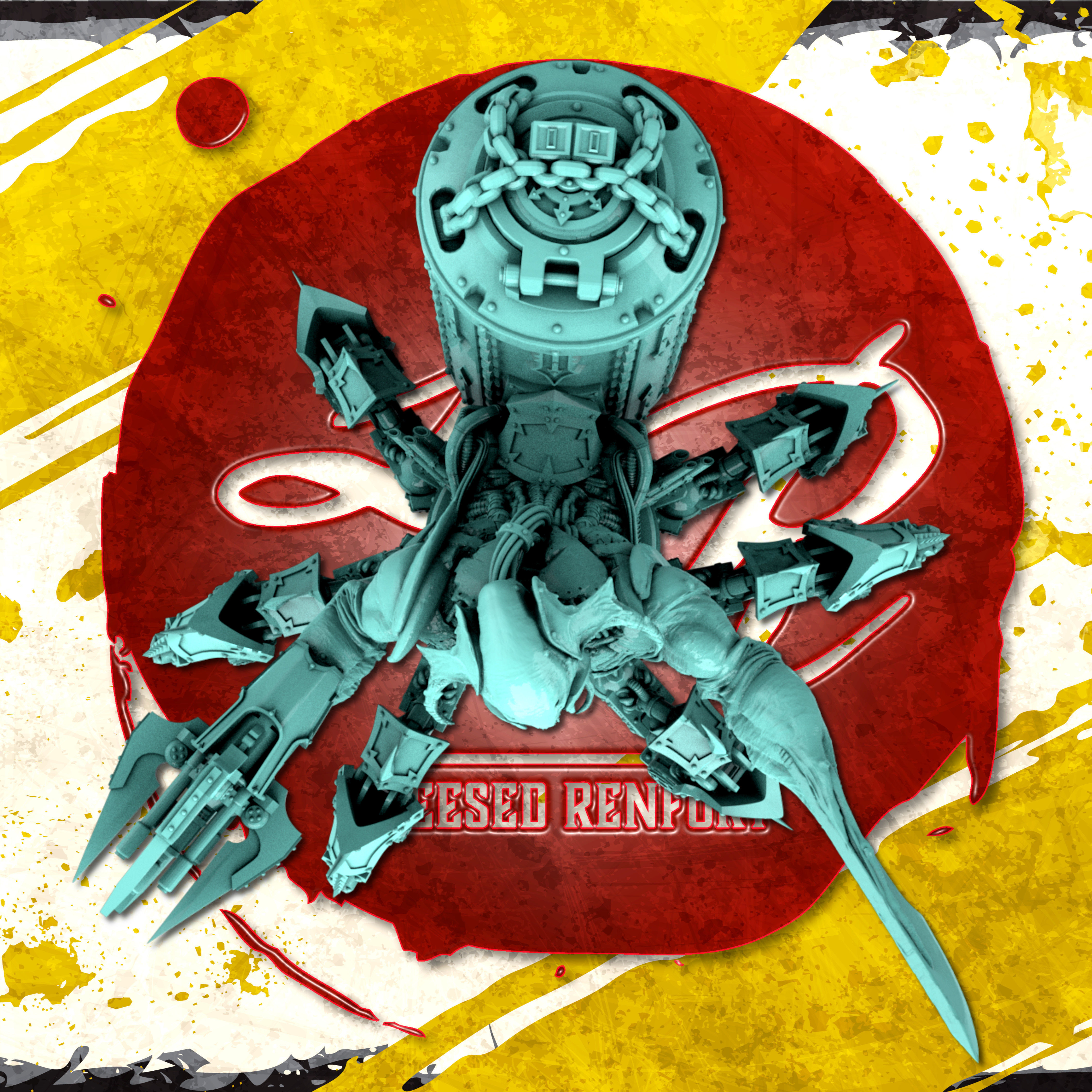 Demon Drider Mech 3D print model_4