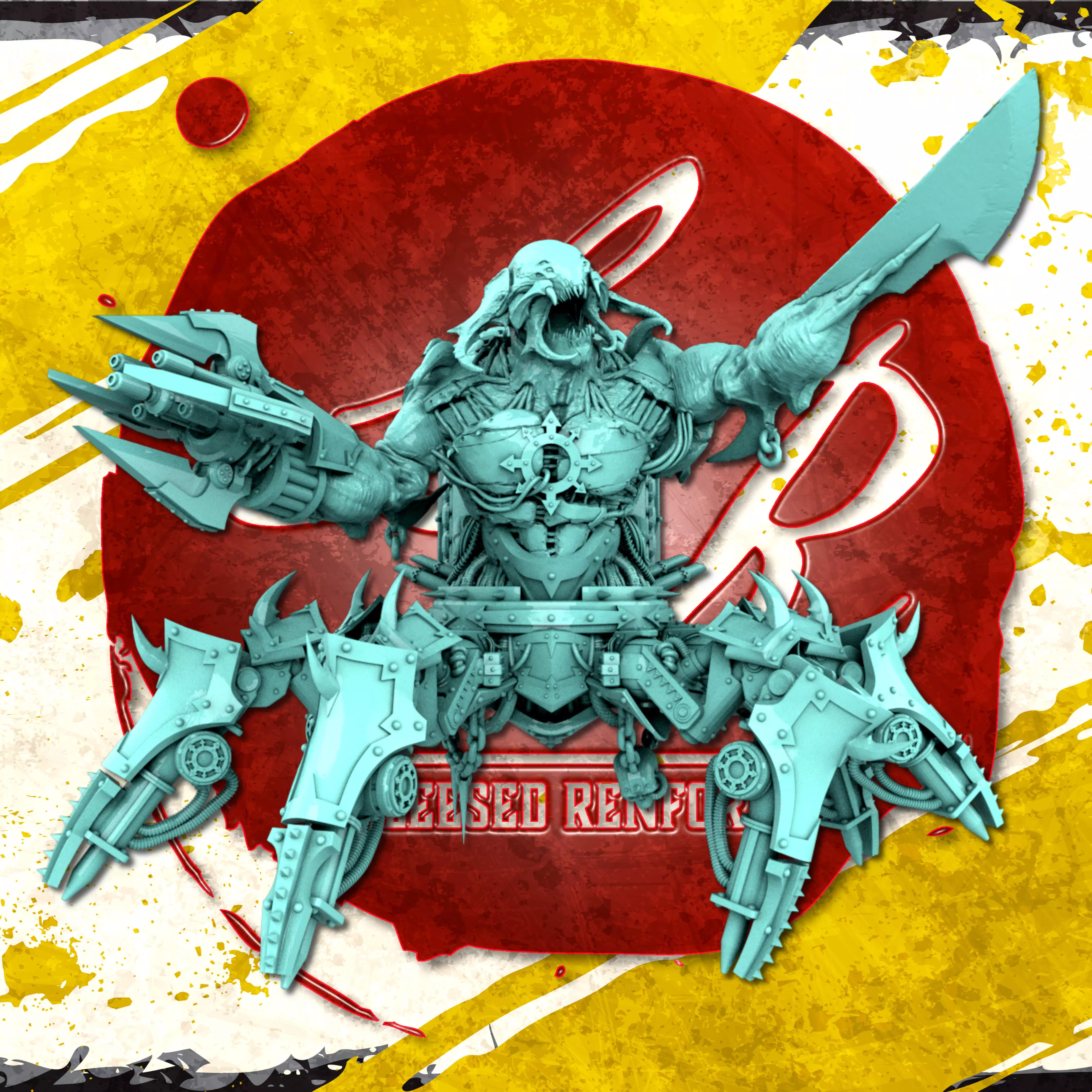 Demon Drider Mech 3D print model_0