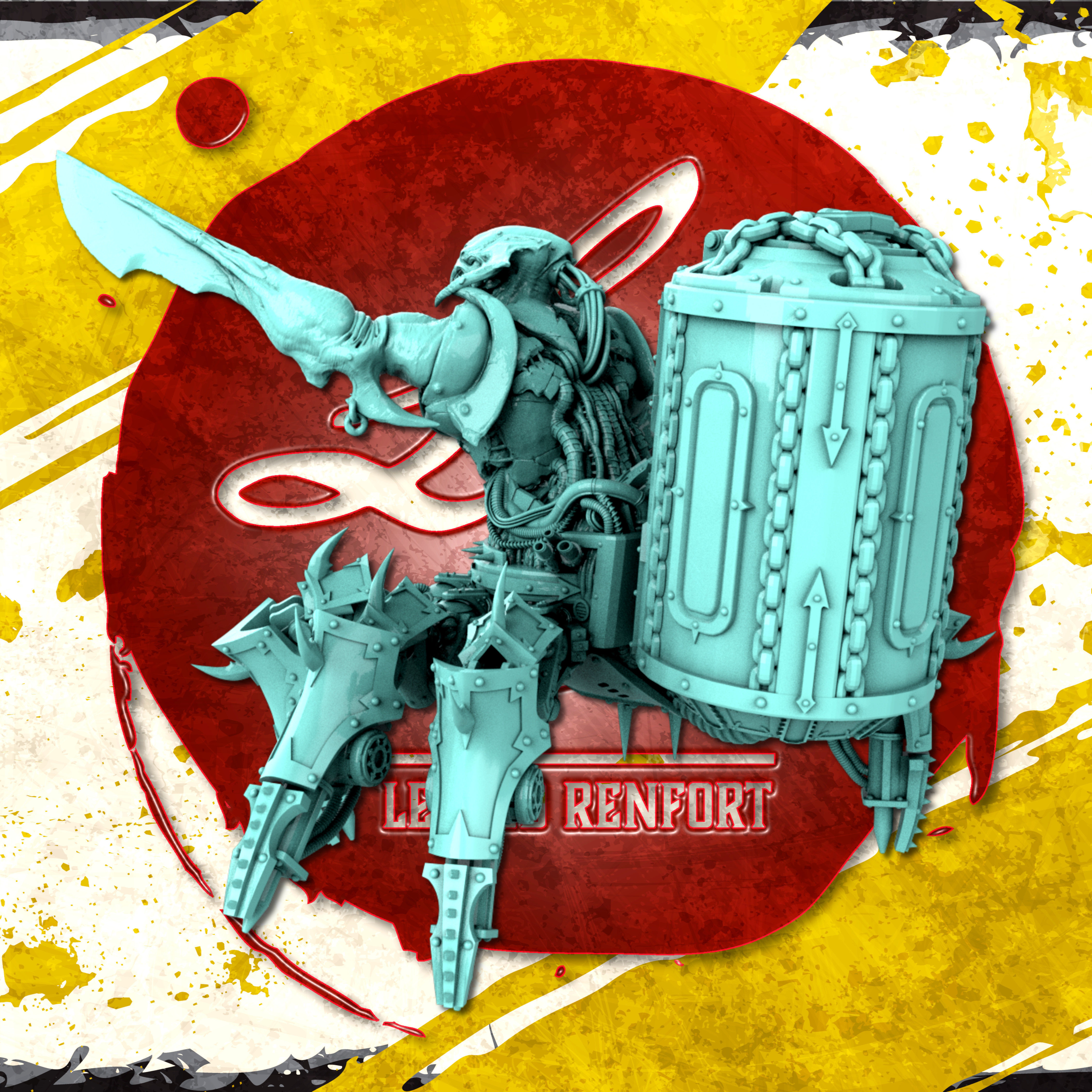 Demon Drider Mech 3D print model_2