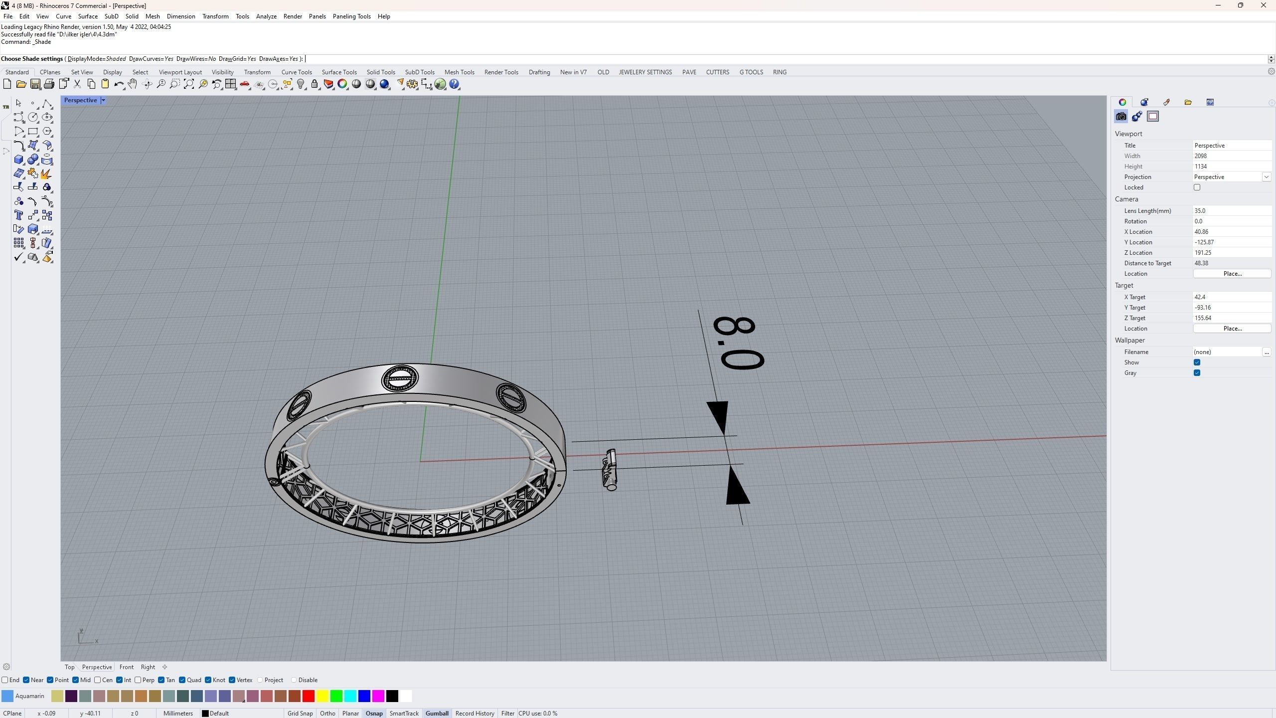 8mm bracelets 3D print model_4