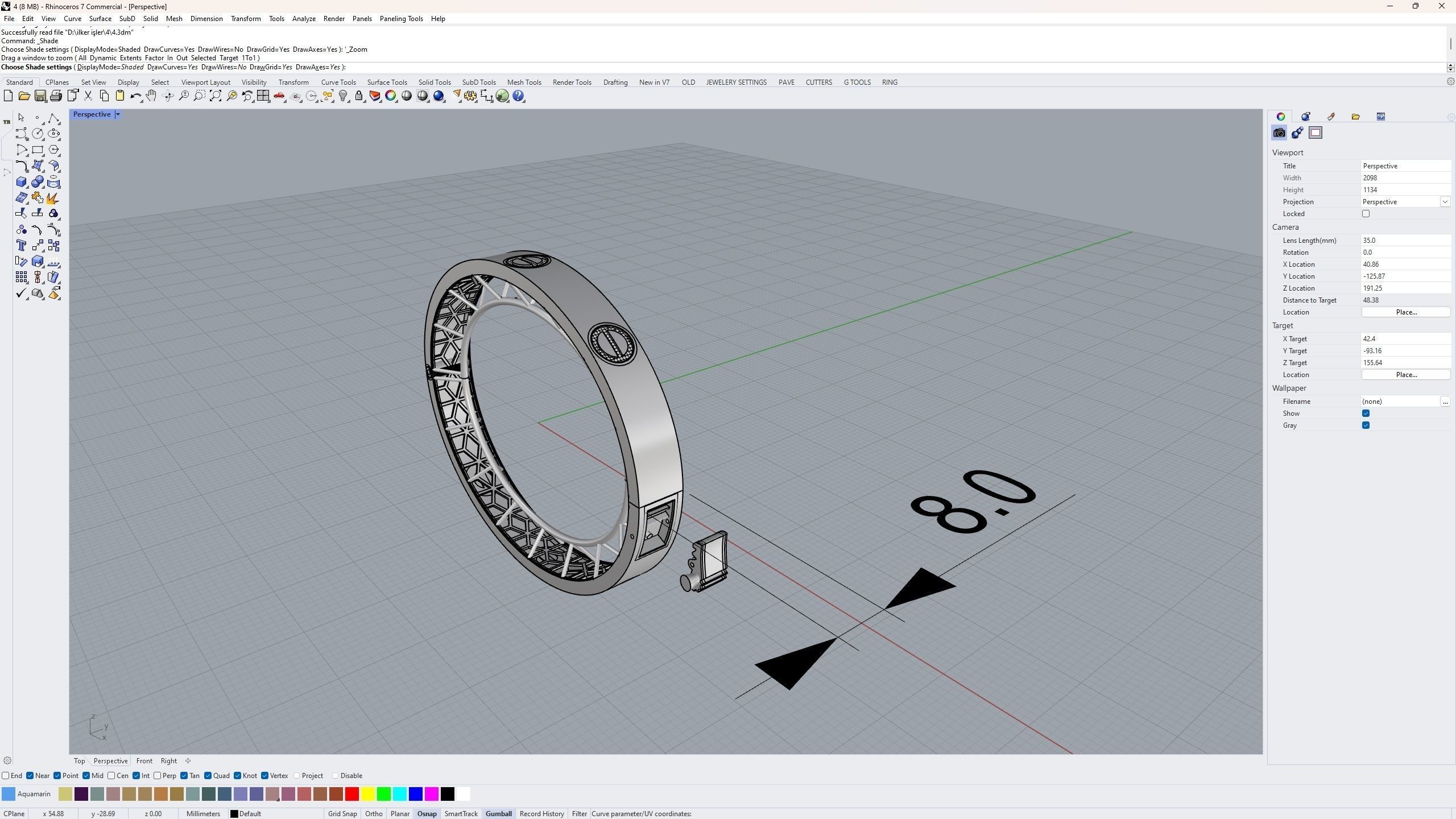 8mm bracelets 3D print model_5
