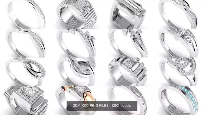3DM 1202 RING FILES 3D Model Collection