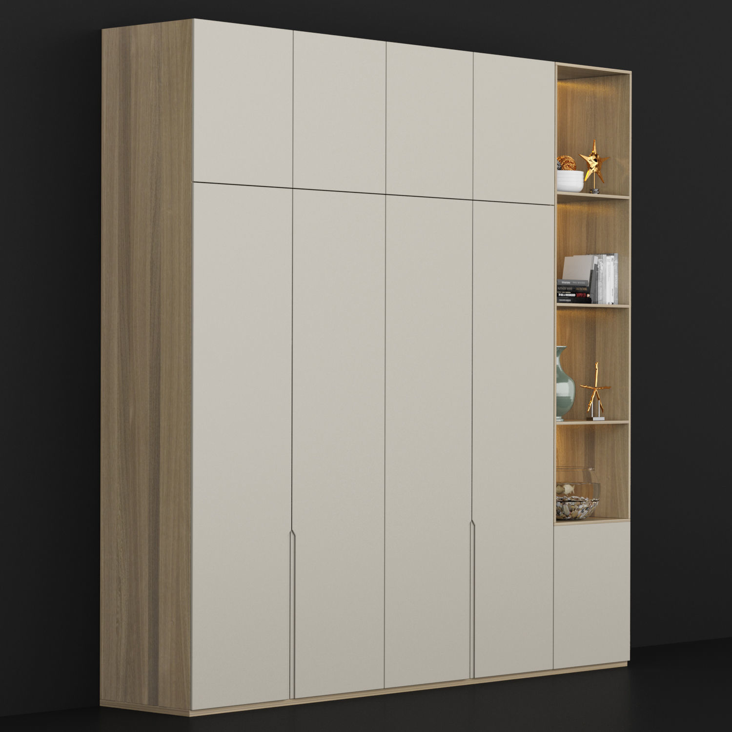 Furniture shelf 005 3D model_1