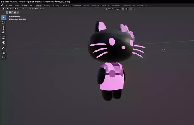 Hello kitty 3D model