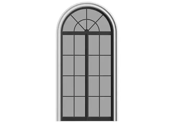 Arched Exterior Window 3D model