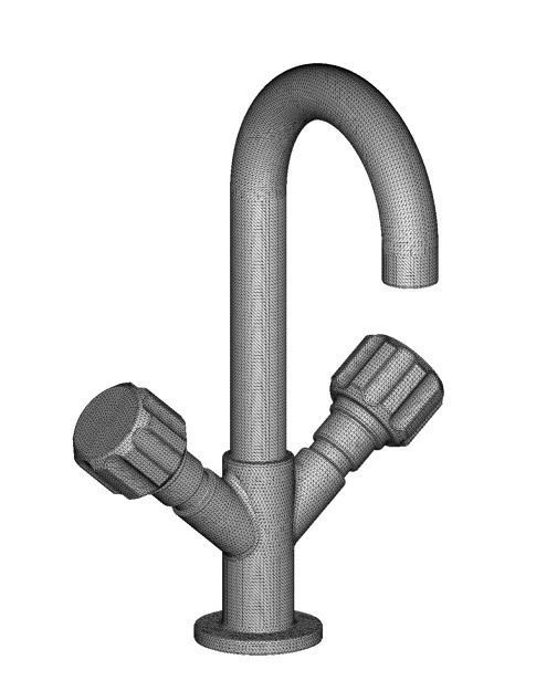 PVC Mixer Tap 3D model_4
