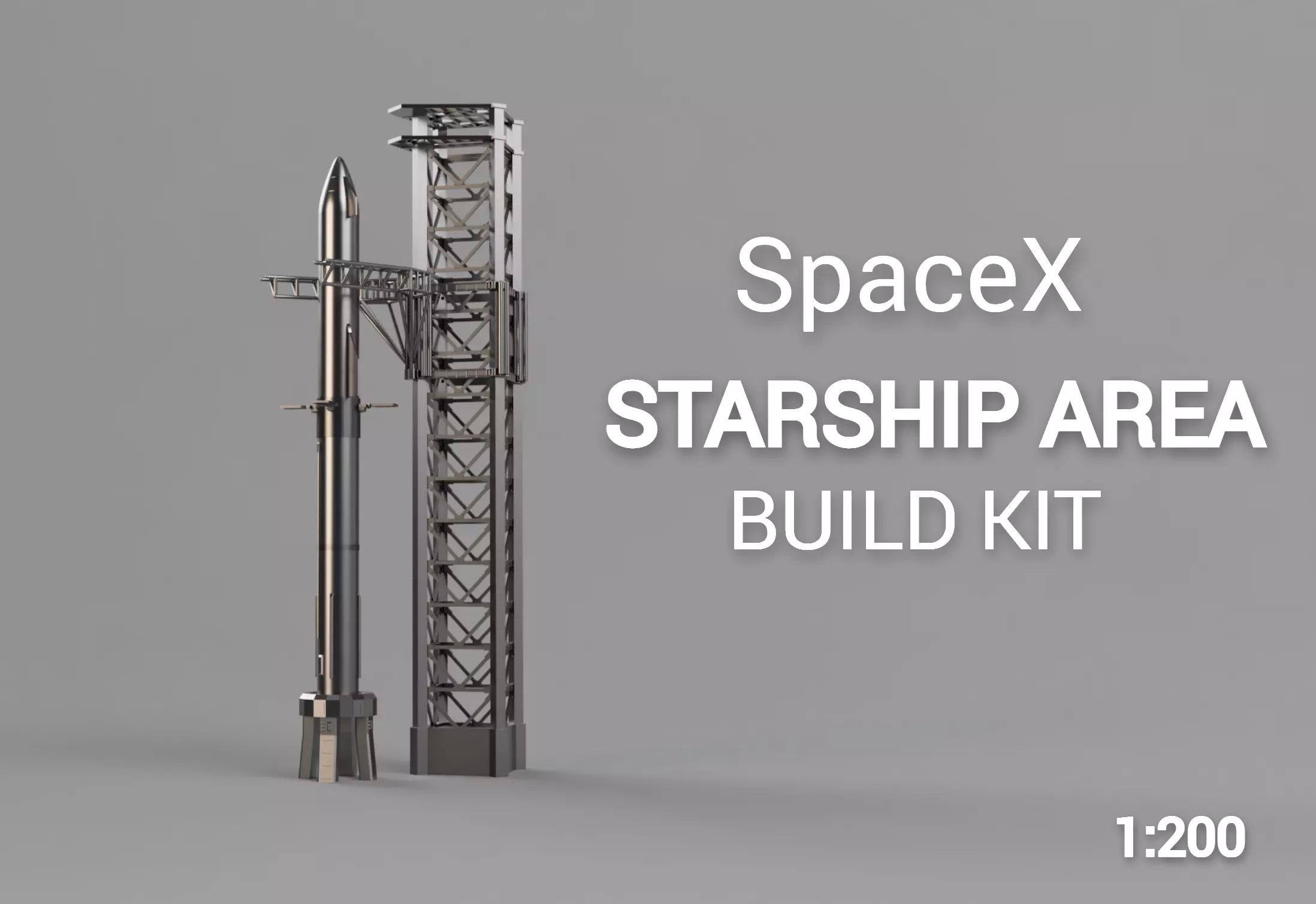 SpaceX STARSHIP ARE Build Kit  3D print model_0
