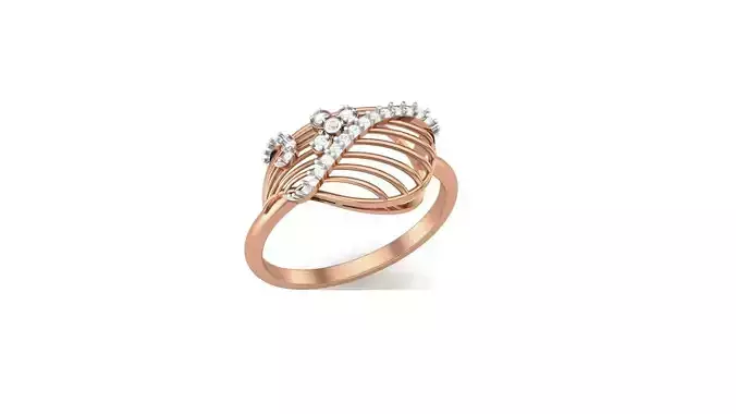 Women Ring Earrings Pendant set 3dm stl 3mf glb render details