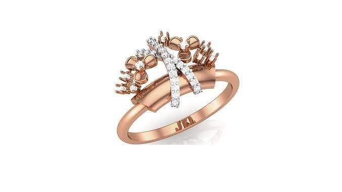 Women Ring Earrings Pendant set 3dm stl 3mf glb render details 3D print model