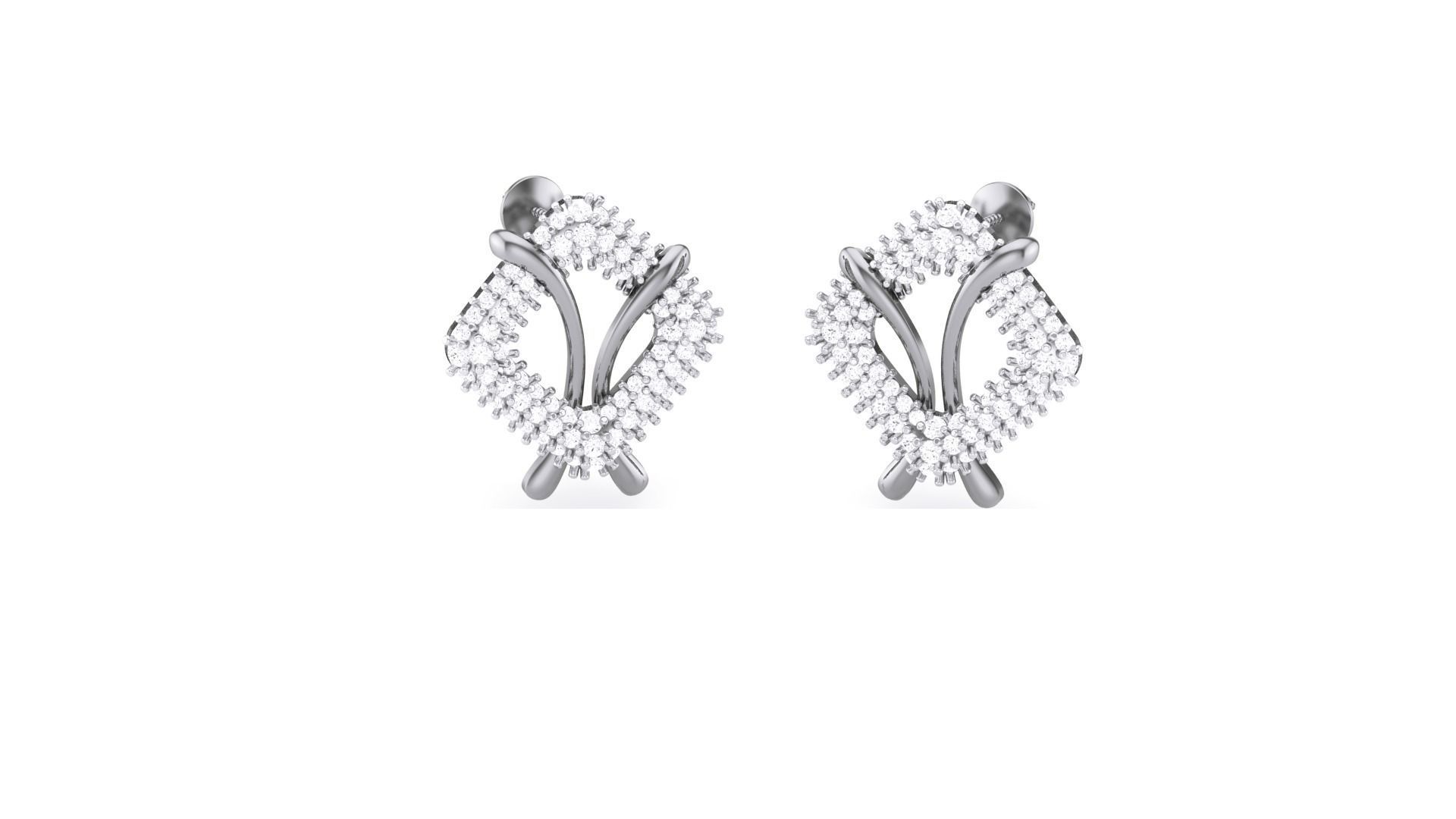 Women Ring Earrings Pendant set 3dm stl 3mf glb render details 3D print model_11