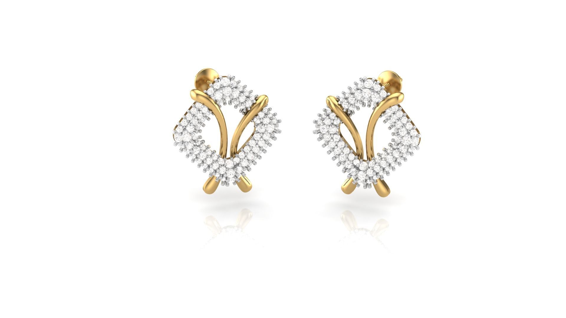 Women Ring Earrings Pendant set 3dm stl 3mf glb render details 3D print model_14