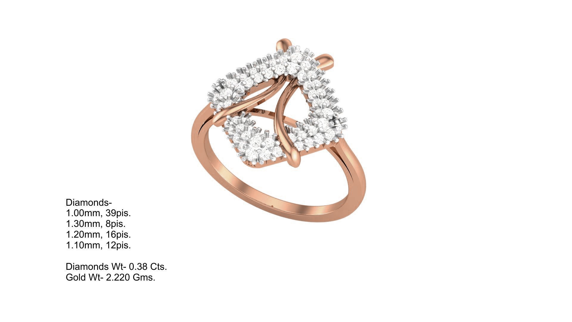 Women Ring Earrings Pendant set 3dm stl 3mf glb render details 3D print model_19