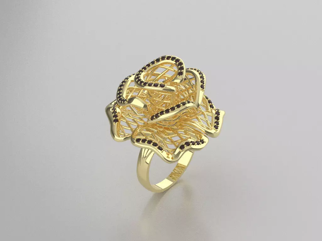 ROSE RING 3D print model Free 3D print model