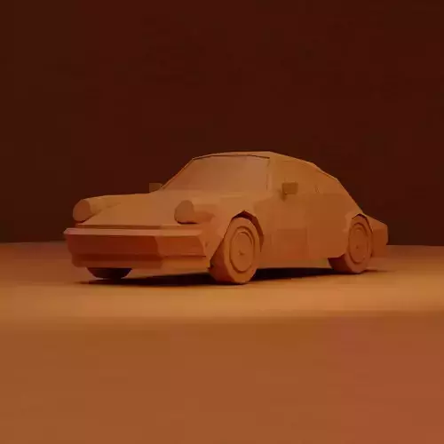 Low Poly Porsche 911 Turbo