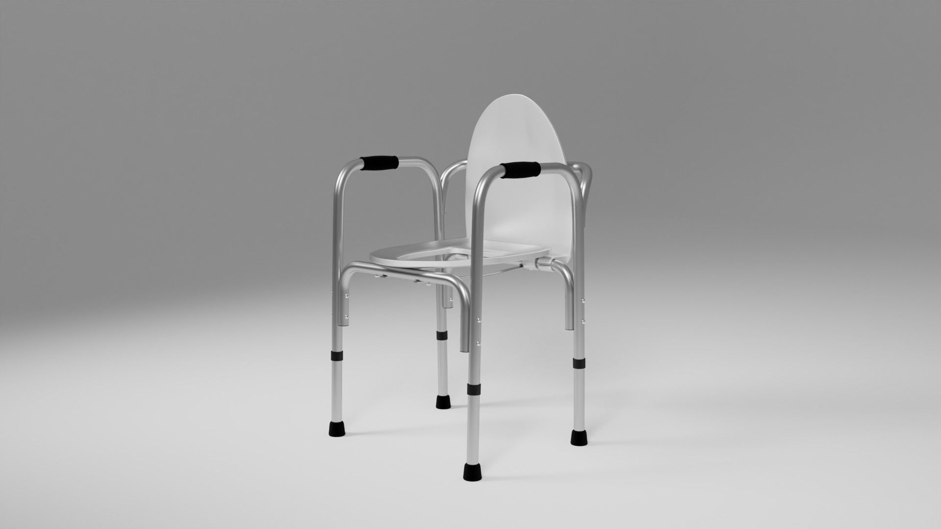 Toilet seat riser for elderly handicapped injured 3D model_1
