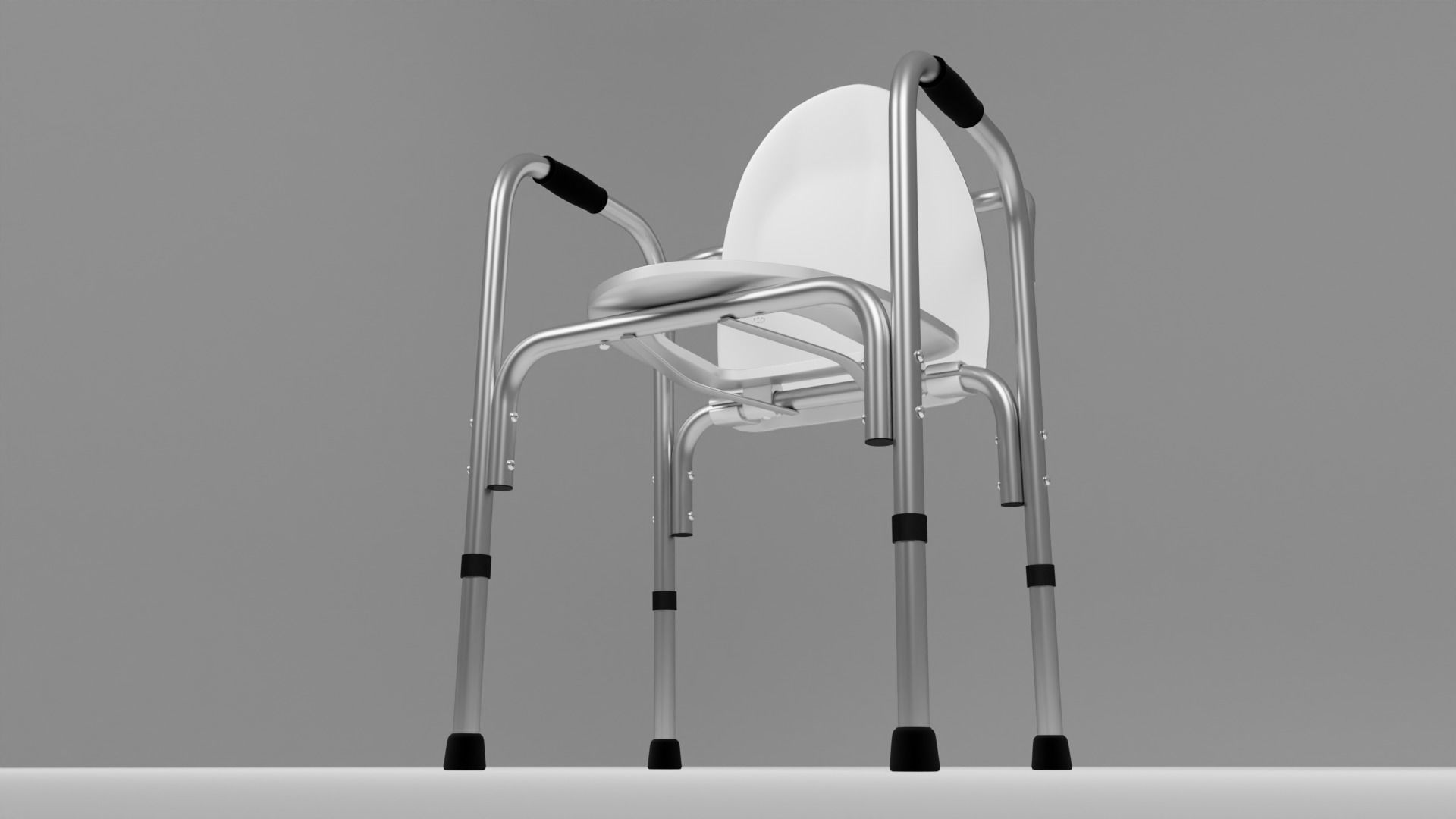Toilet seat riser for elderly handicapped injured 3D model_4
