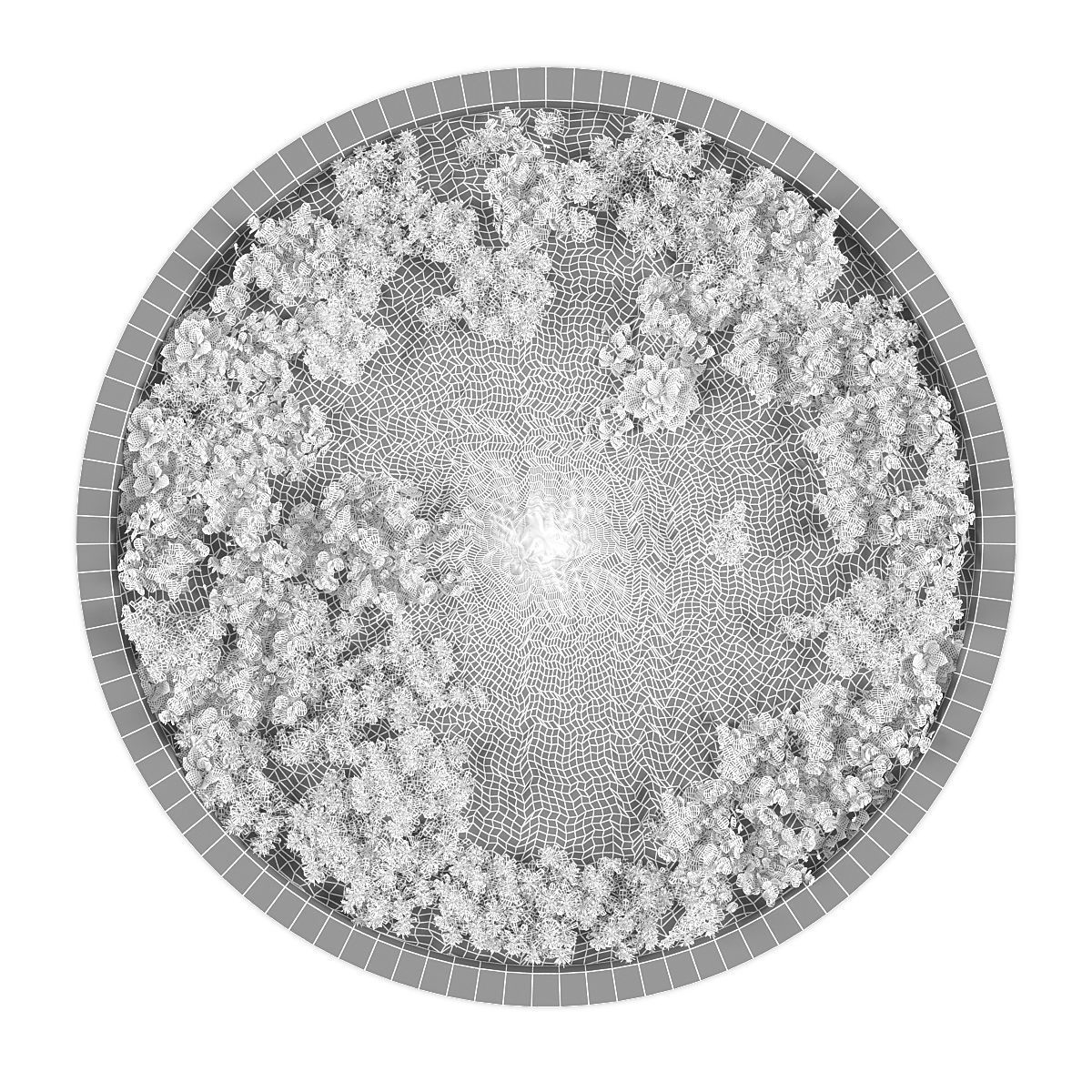 Vertical garden 215 Low-poly 3D model_1