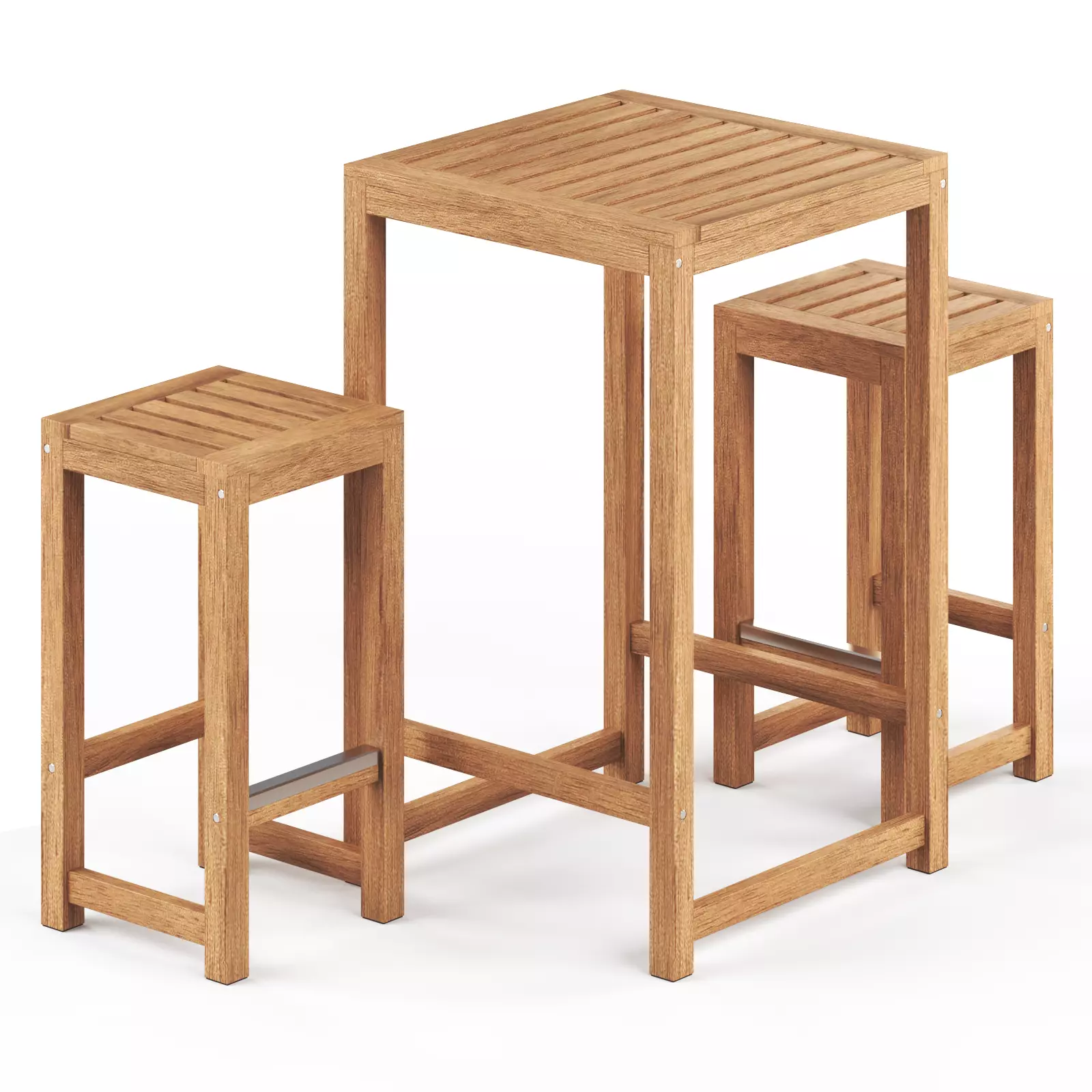 NAMMARO Bar table and 2 bar stools IKEA 3D model_0