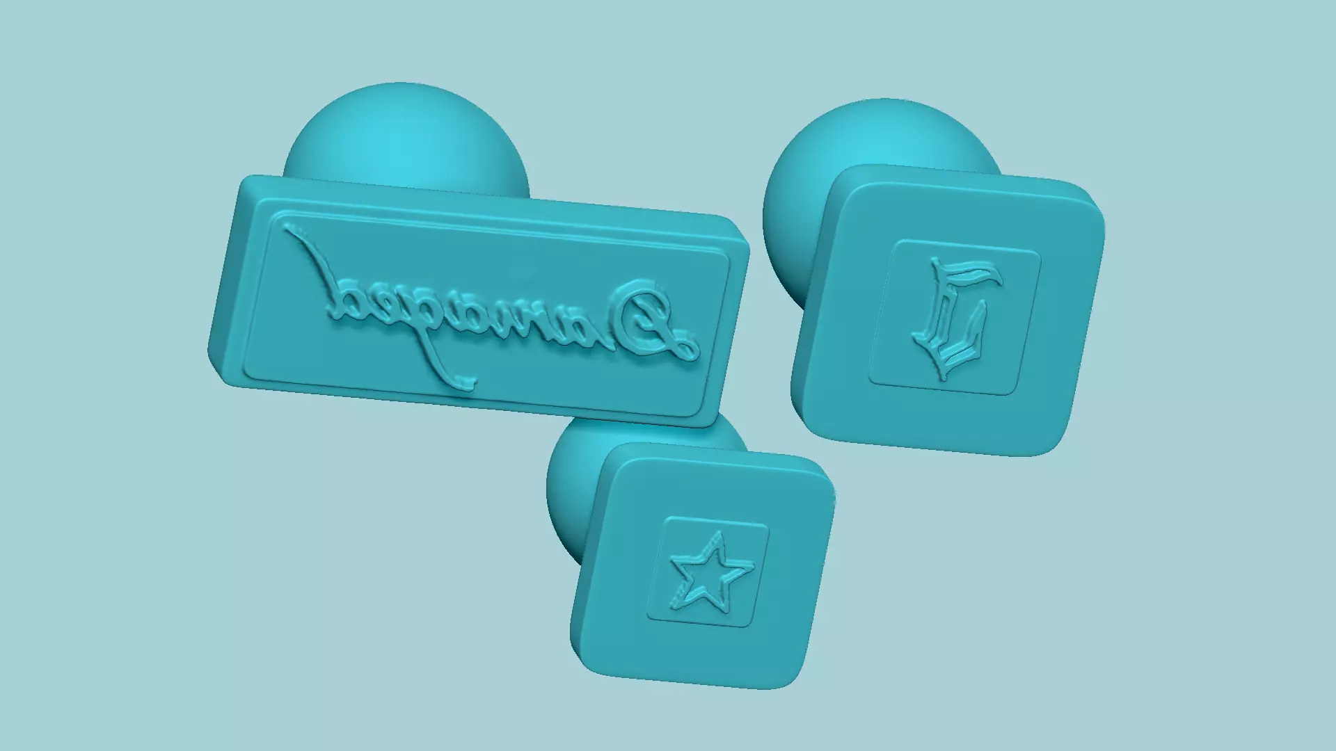 Joker Facial Tattoo Stamps - Cosplay STL Printable 3D print model_0