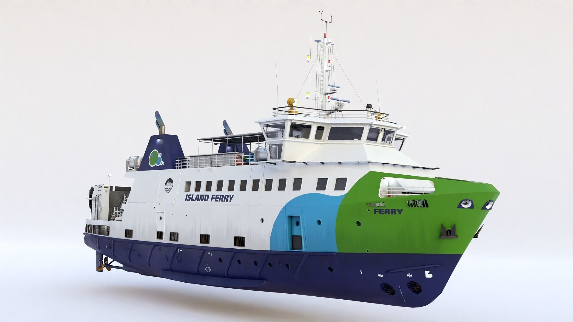 Ro-Pax Ferry  3D model_13