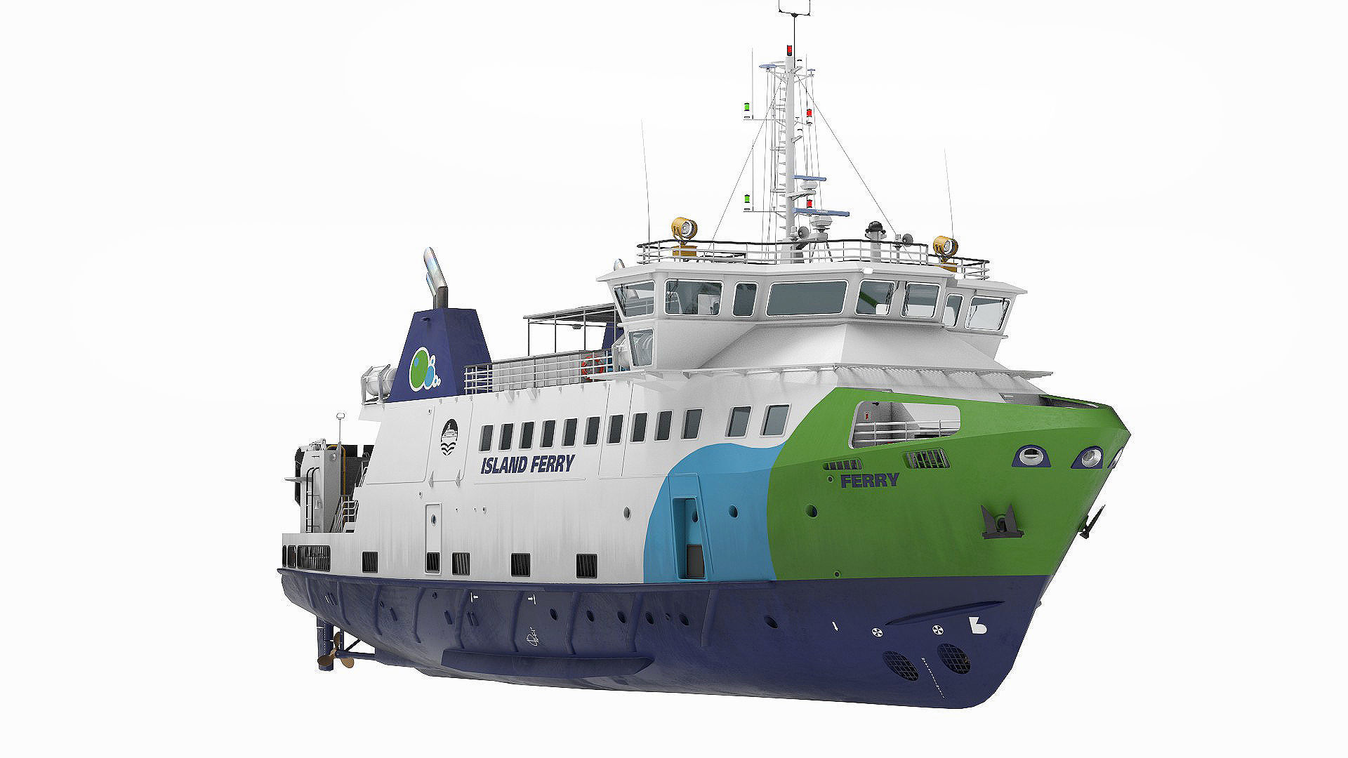 Ro-Pax Ferry  3D model_3