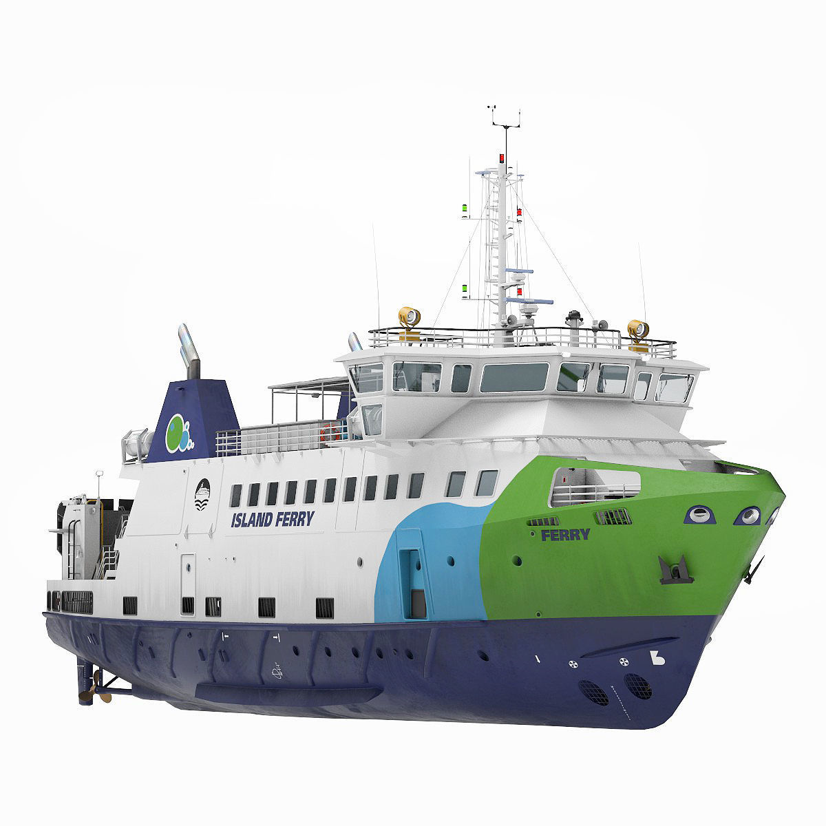 Ro-Pax Ferry  3D model_2