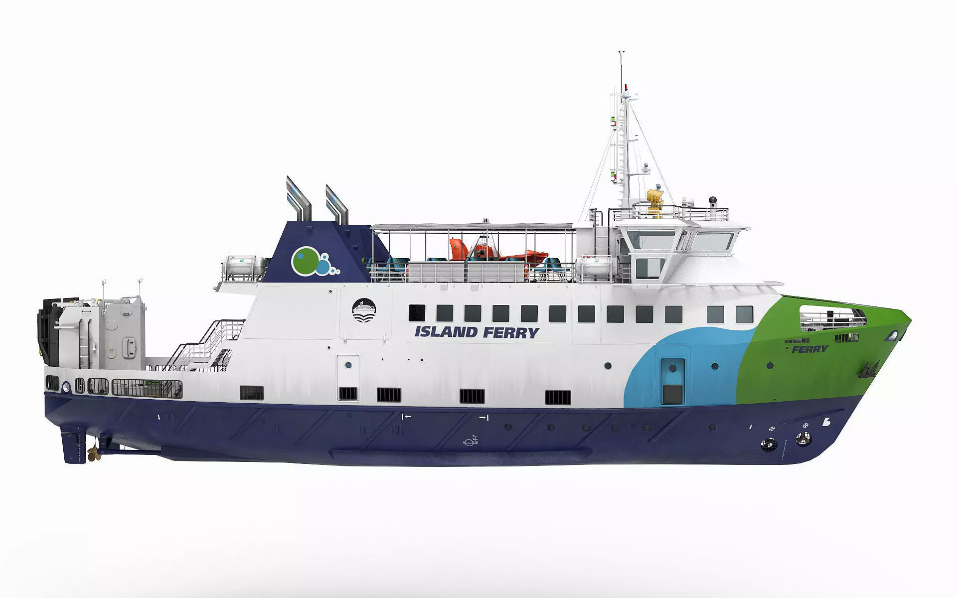 Ro-Pax Ferry  3D model_0