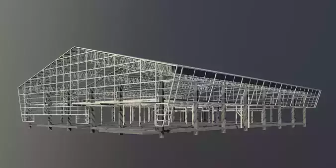Warehouse in structure frame