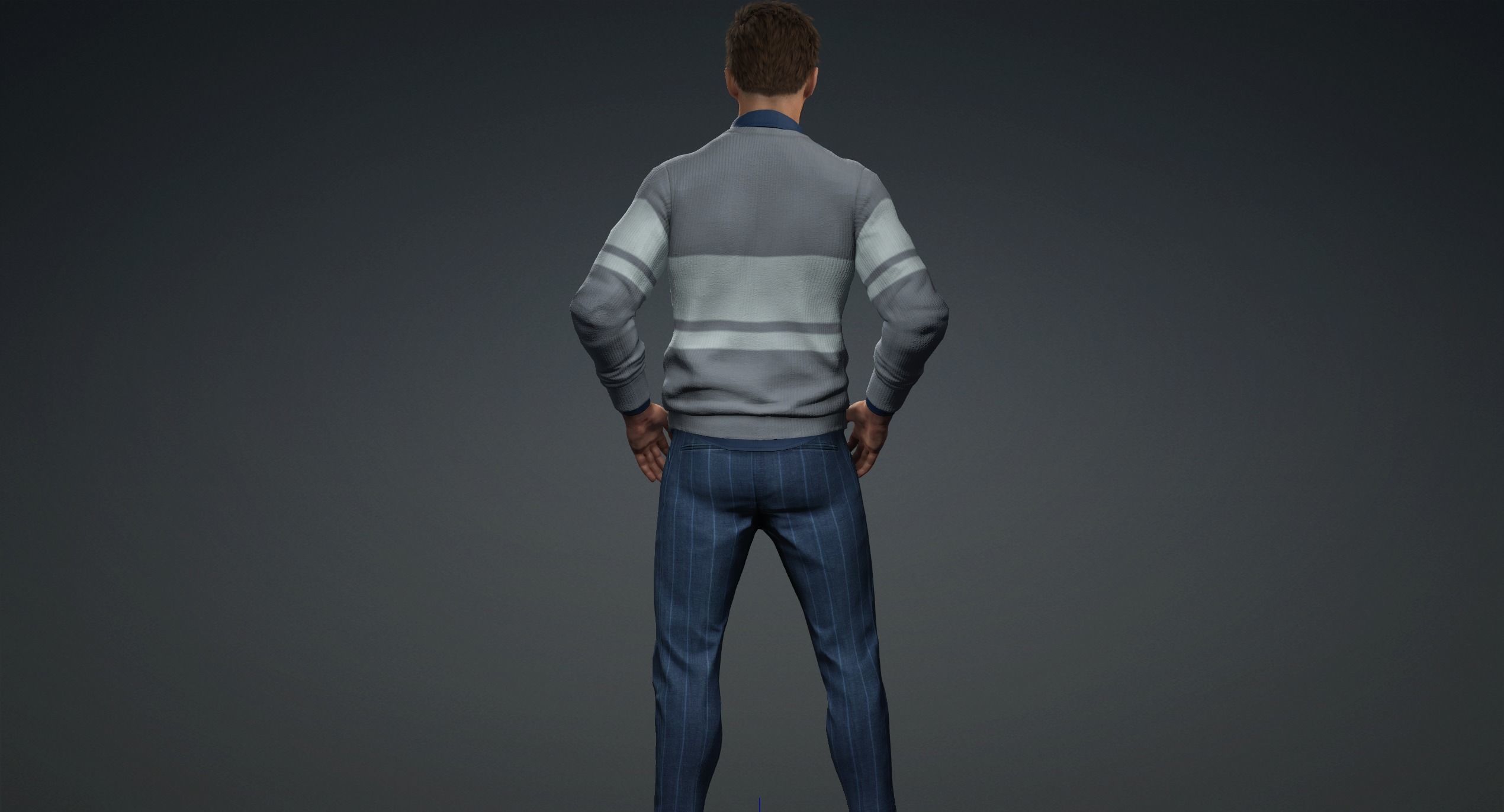 A stylish man 3D model_3