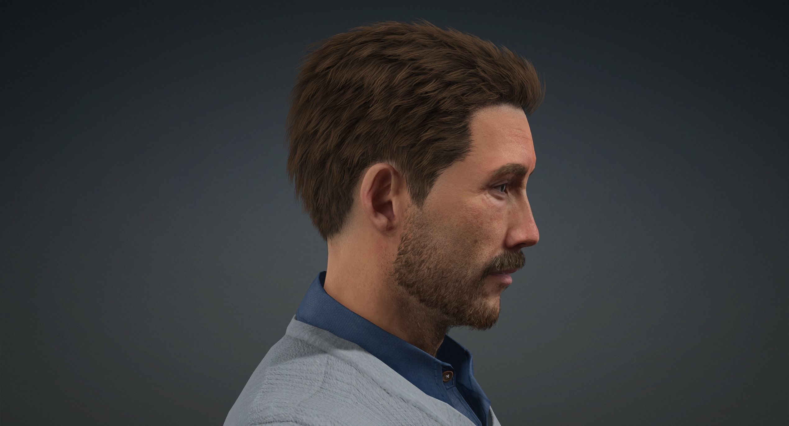 A stylish man 3D model_4