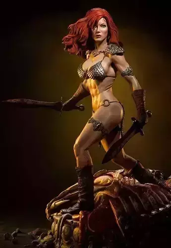 Red Sonja ready to 3d print