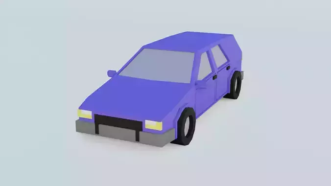 car  3 low poly